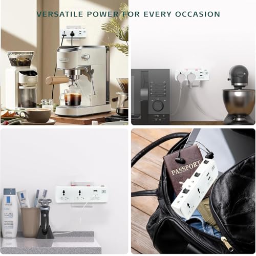 MX Cordless Extension Board with USB & Type-C Ports – Multi Plug Socket with 2-Pin/3-Pin Outlets and Individual Switches for Home, Office & Workspaces - Image 4