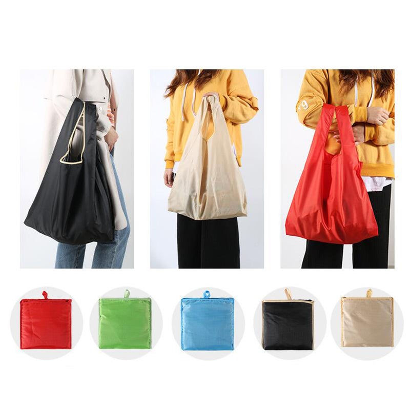2 pcs Oxford Cloth Shopping Bag Shopping Bag Foldable Storage Bag Grocery Bags Reusable Shopping Pouch - Image 2