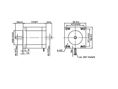 Robodo SMT6 Stepper Motor NEMA 23 18.9 kg-cm Bipolar Hybrid - Image 3