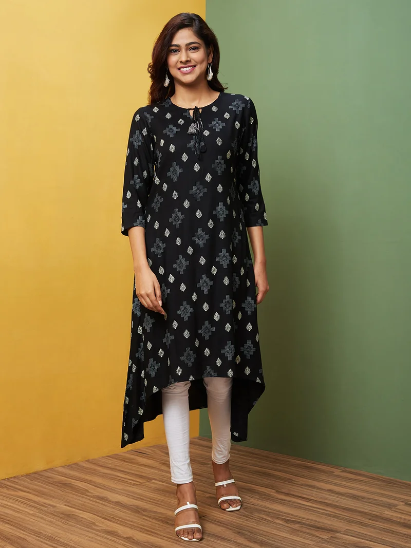 globus Women Ethnic Motifs Printed Indie Prints Kurta