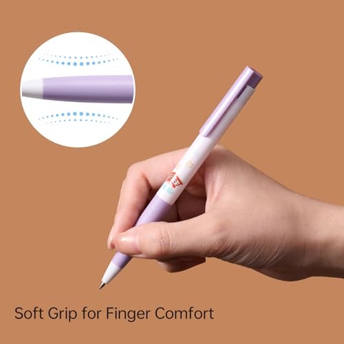 Kaco K7 SHANGHAI City Gel Ink Pens 3 Pieces Black Ink Pens 0.5mm Fine Point, Writing Length up to 600 Meters, Quick Drying & Comfortable Grip - Image 4