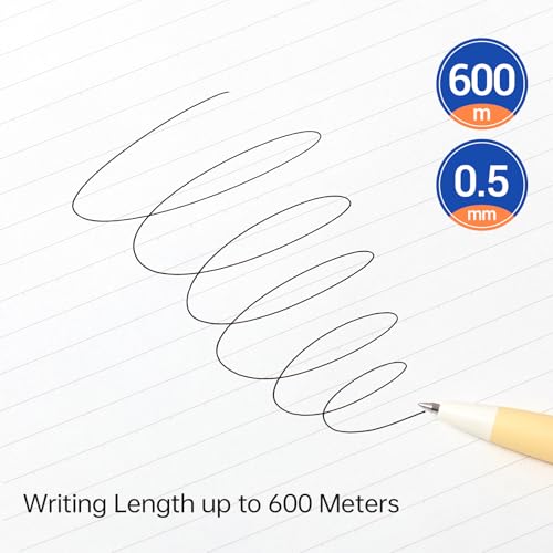 Kaco K7 SHANGHAI City Gel Ink Pens 3 Pieces Black Ink Pens 0.5mm Fine Point, Writing Length up to 600 Meters, Quick Drying & Comfortable Grip - Image 5