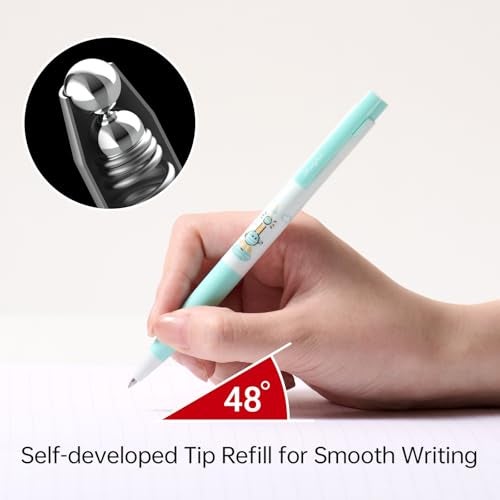 Kaco K7 SHANGHAI City Gel Ink Pens 3 Pieces Black Ink Pens 0.5mm Fine Point, Writing Length up to 600 Meters, Quick Drying & Comfortable Grip - Image 3