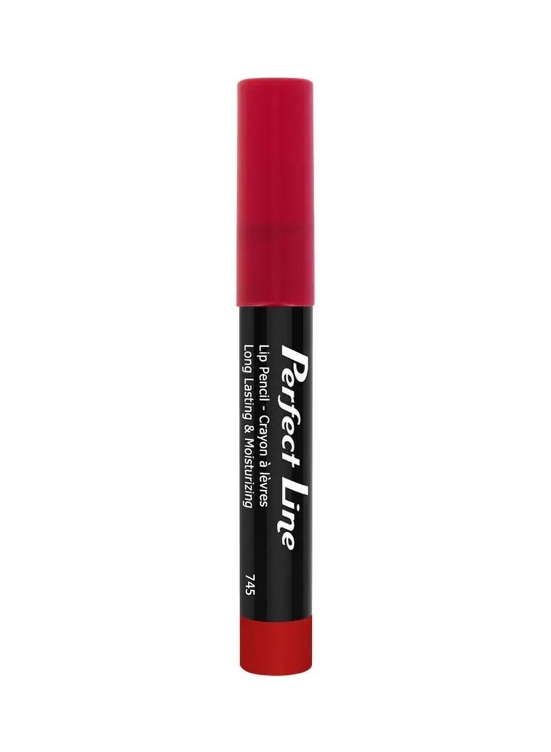 Glam's Perfect Line Glossy Lip Pencil #745 Rockin Red - Image 3