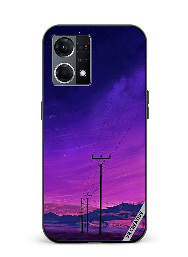 VR CREATIVE Protective Case Cover For Oppo Reno8 4G Nature Design Multicolour - Image 1