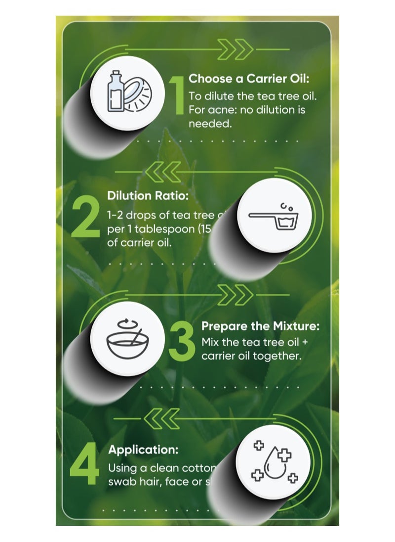 ProVita PROVITA TEA TREE OIL 100% Organic Pure Concentrated Oil of Melaleuca alternifolia 10 ML  - Image 4