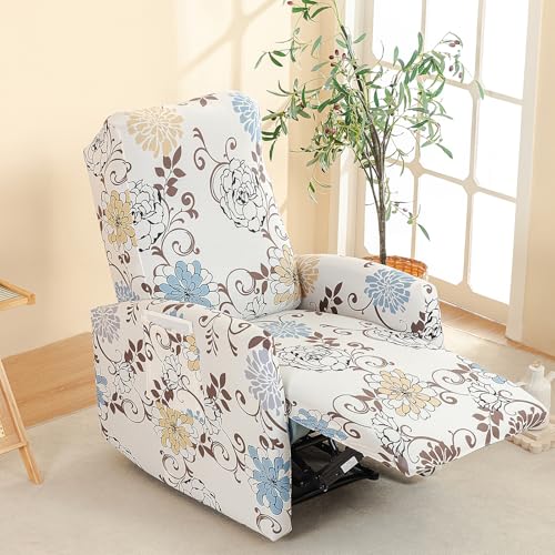 FUANGUI Recliner Chair Covers 4-Pieces Small Recliner Cover for Recliner Chair, Non Slip Covers Washable Lazy Boy Recliner Slipcovers/Furniture Protector for Kids, Dog, Living Room, 10 - Image 2