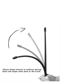 SYOSI Antenna Compatible with Jeep Wrangler JK JKU JL JLU Rubicon Sahara 2007-2022 | 13 inches Flexible Rubber Antenna Replacement Designed for Optimized FM/AM Reception  - Image 2