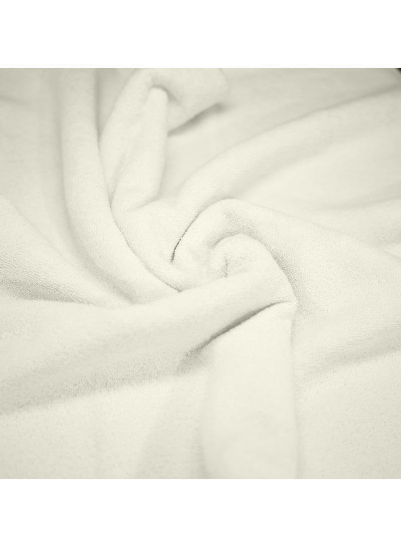كاسينو Kassino Jumbo Bath Sheet (2 Pack, 90x180 cm) - 540 GSM Large Bath Towel,100% Combed Cotton, Soft & Quick-Dry Oversized Towels, Highly Absorbent, Double Stitched Hotel Quality Towels | Ivory  - Image 4
