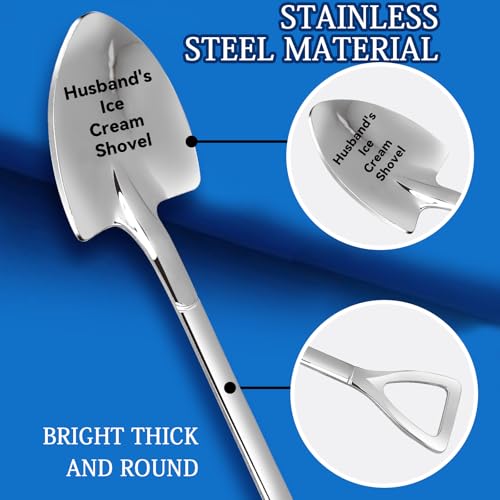 stormroo Gifts for Husband Him from wife Girlfriend, Funny Husband’s Ice Cream Shovel Gifts for Men Dad Birthday, Husband Wedding Anniversary Presents - Image 4