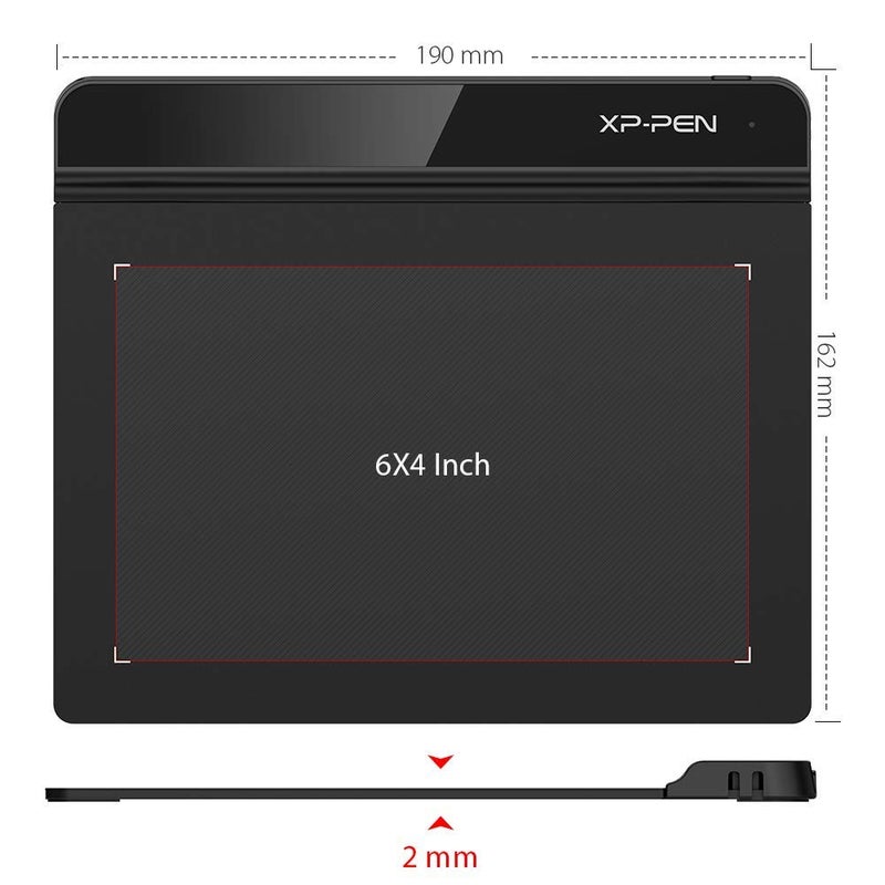 XPPen Drawing Tablet XPPen StarG640 Digital Graphic Tablet 6x4 Inch Art Tablet with Battery-Free Stylus Pen Tablet for Mac, Windows and Chromebook (Drawing/E-Learning/Remote-Working) - Image 2
