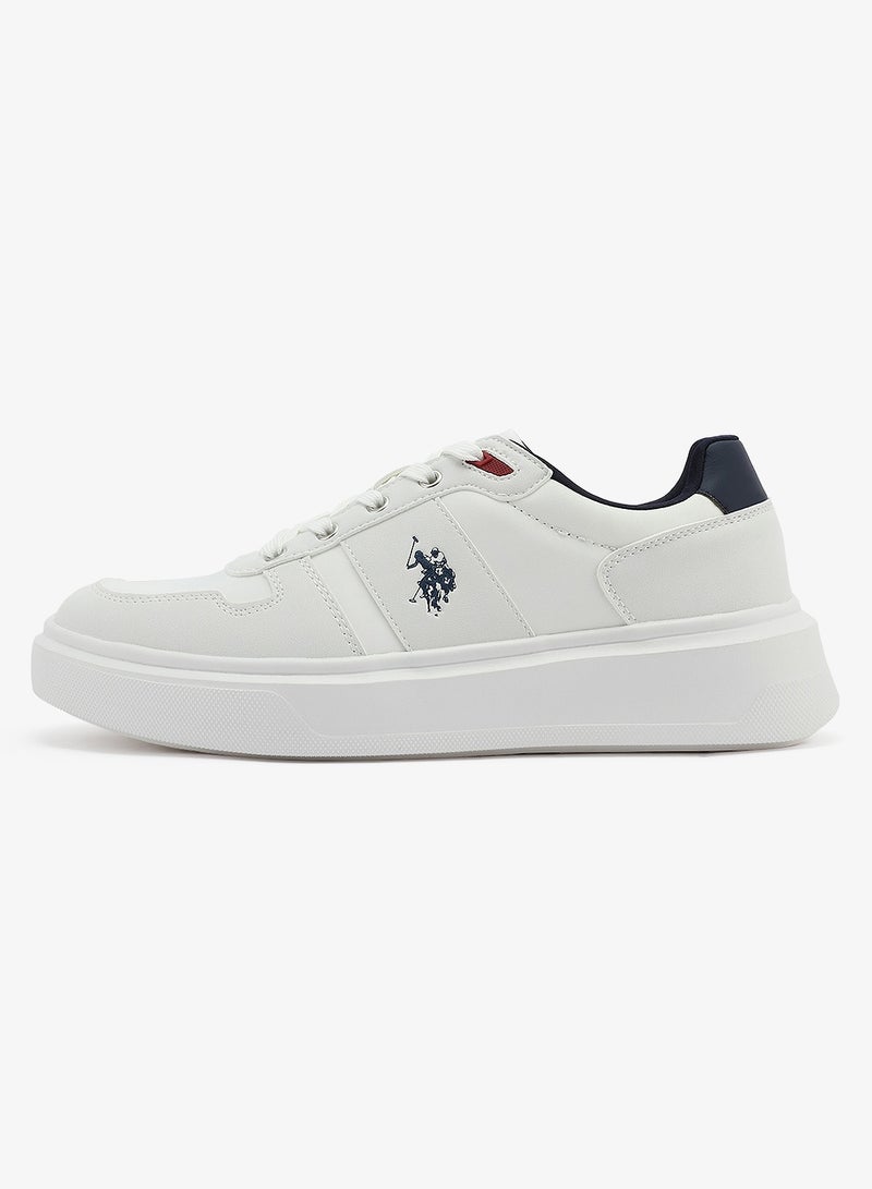 U.S. Polo Assn. Men's White Low-Top Sneakers - Lightweight Shoes, Minimalist Designed for Style - Image 3