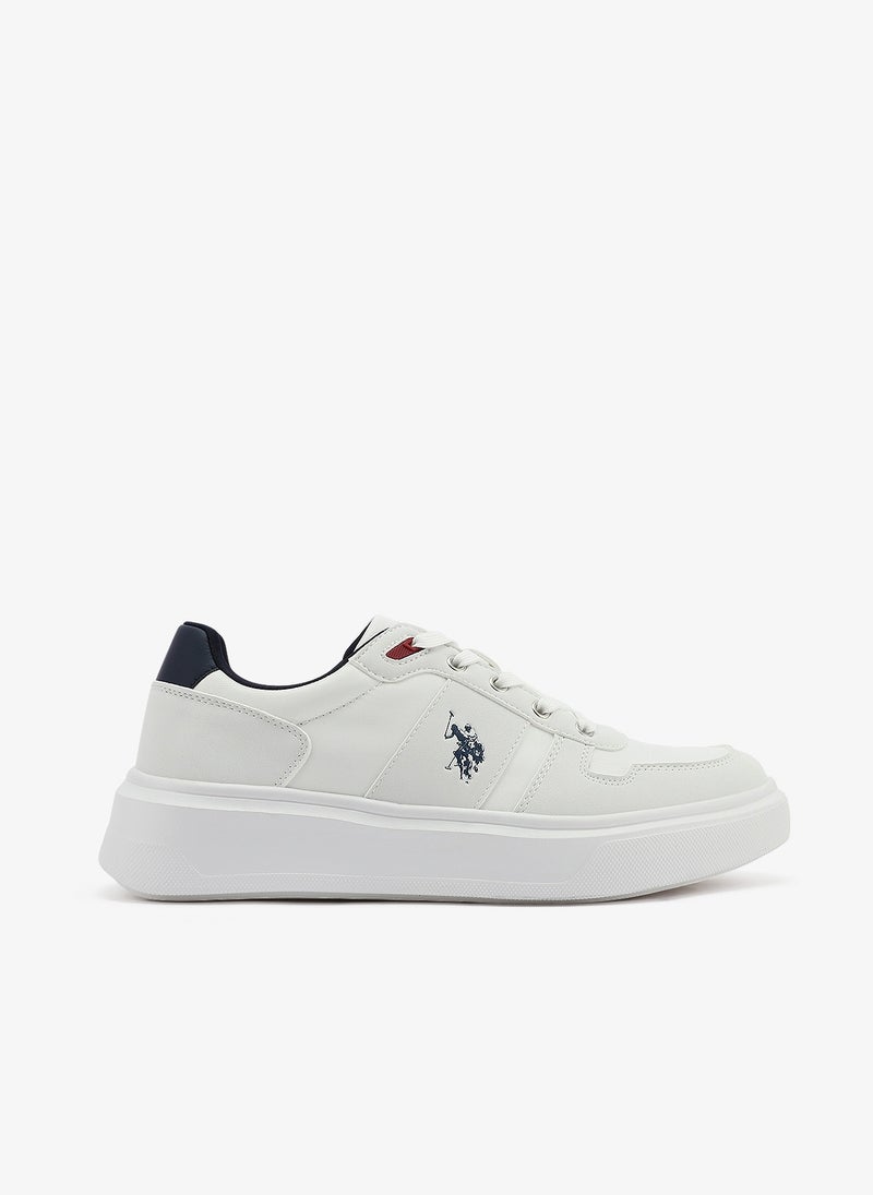 U.S. Polo Assn. Men's White Low-Top Sneakers - Lightweight Shoes, Minimalist Designed for Style - Image 1