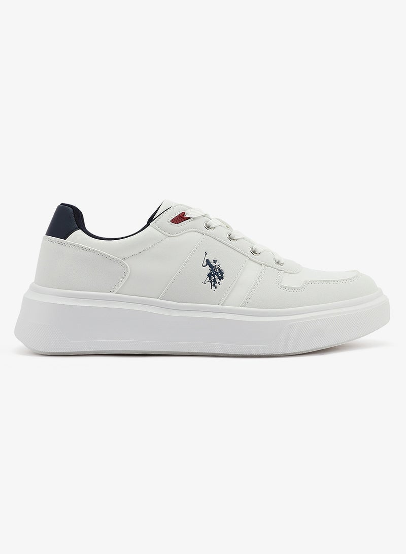 U.S. Polo Assn. Men's White Low-Top Sneakers - Lightweight Shoes, Minimalist Designed for Style - Image 2