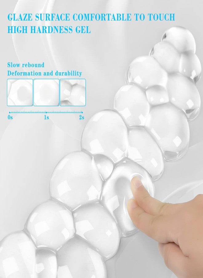 KEPUTAIER Gel Cloud Keyboard and Mouse Wrist Rest, Cute Wrist Support and Arm Support Keyboard Rest for Keyboard and Mouse Typing Pain Relief，Suitable for Office/Computer/Laptop/Gaming（White） - Image 4