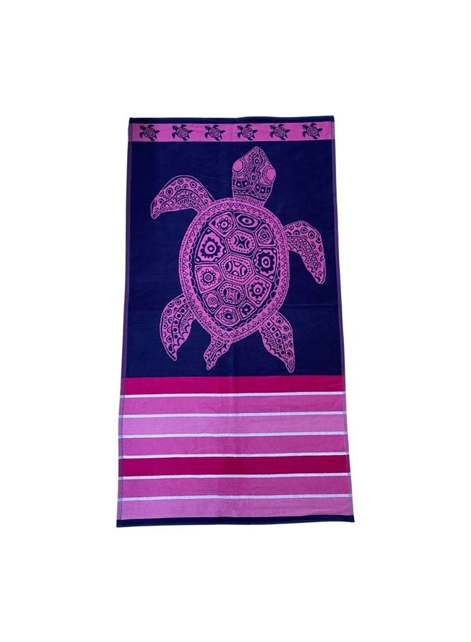 توالا بشكير بحر توالا, تصميم سلحفاه, قطن 100%, جوده عالية , مقاس 86*160 - Image 3