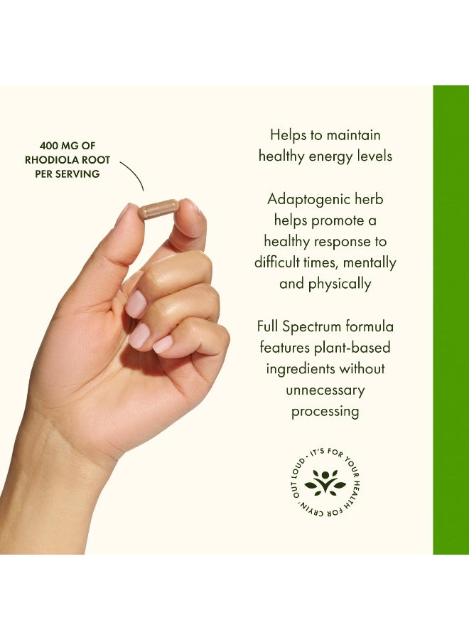 SWANSON Full Spectrum Rhodiola Rosea Root 400 mg 100 Capsules - Image 2