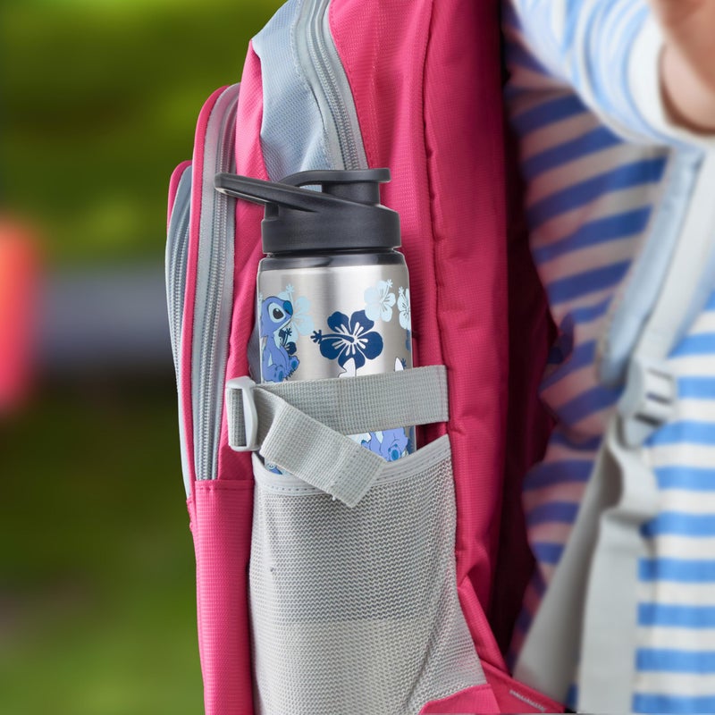 Silver Buffalo Disney Lilo and Stitch Double Walled Stainless Steel Water Bottle, 25 Ounces - Image 3