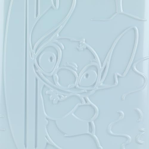 Bioworld Disney Stitch With Surfboard Light Blue 22 Rolling Luggage - Image 3