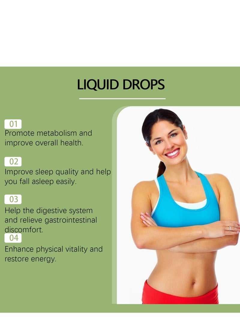 جوجير Soursop Graviola Leaf Extract Liquid Drop Plus Pure Botanical Sea Moss لدعم الخلايا وتجديدها ، والمناعة ، والكبد ، Zzz ومضادات الأكسدة - Soursop Bitters Liquid ، إمدادات شهرين ، 60 مل 2 فلور أوز  - Image 3