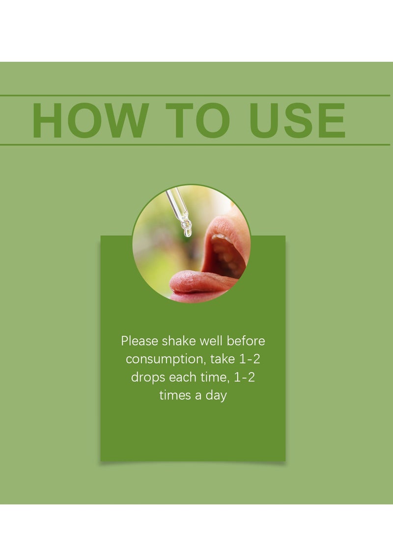 جوجير Soursop Graviola Leaf Extract Liquid Drop Plus Pure Botanical Sea Moss لدعم الخلايا وتجديدها ، والمناعة ، والكبد ، Zzz ومضادات الأكسدة - Soursop Bitters Liquid ، إمدادات شهرين ، 60 مل 2 فلور أوز  - Image 5
