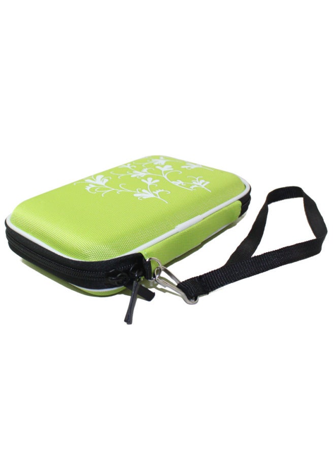 Hard Disk Bag SD Small Digital Earphone Cable Bag 2.5-inch Anti-pressure Mobile Hard Disk Box-Color:Green - Image 1