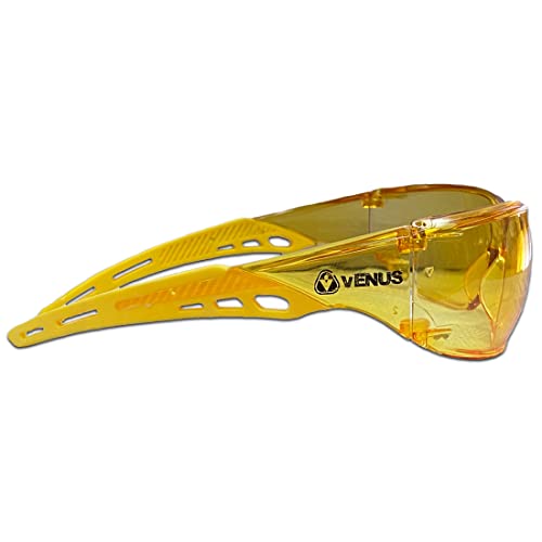 VENUS - E-603 GHC - Over Spectacle Safety Eyewear - ISI Certified, Fits Over Prescription Glasses, Hard Coated Anti-Scratch Dark Lens with UV Protection & High Impact Resistance - Pack of 1 - Image 5