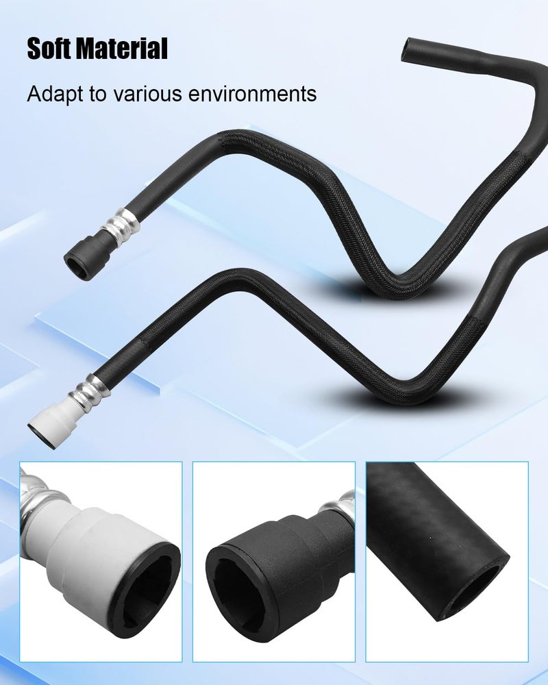 ULZOZN HVAC Heater Outlet & Inlet Hose Fit for Chevrolet Cheyenne Silverado 1500 2500 2014-2018 GMC sierra 1500 2014-2019 Replace 23126442 23126443 24479 24478 84919465 84919467 - Image 3