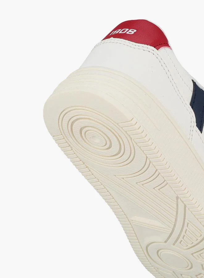 Lee Cooper WHITE Boys Logo Lace-Up Sneakers for Men | Best Price UAE