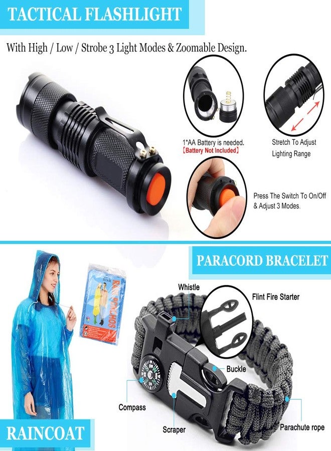 EMDMAK Survival Kit Outdoor Emergency Gear Kit for Camping Hiking Travelling or Adventures - Image 3