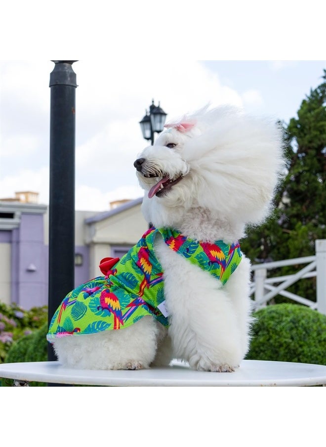 CuteBone - Dog Dress Jungle Series Girl Puppy Skirt Cat Outfit Pet Clothes for Small Dogs Costume Birthday Gift BF24XXS - Image 1