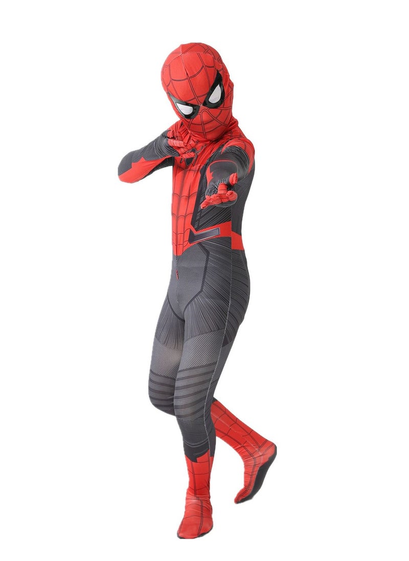 Generic - Spider-Man Costume Bodysuit, 3D Style Superhero Cosplay Jumpsuit, Spandex Jumpsuit with Printed Design, Spiderman Cosplay Costumes for Kids - Image 1