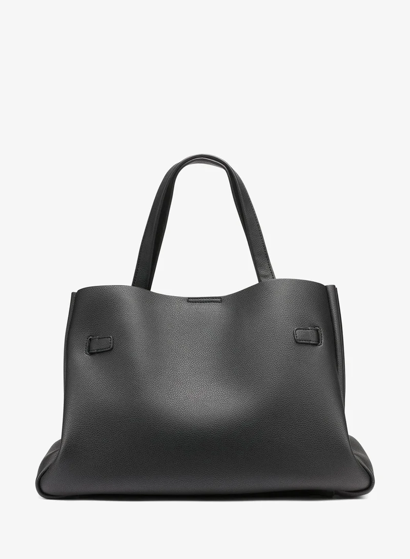 DKNY BLACK Bryar Large Satchel for Women | Best Price UAE