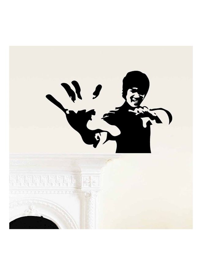 NIBEMINENT Bruce Lee Carved Wall Sticker - Image 1