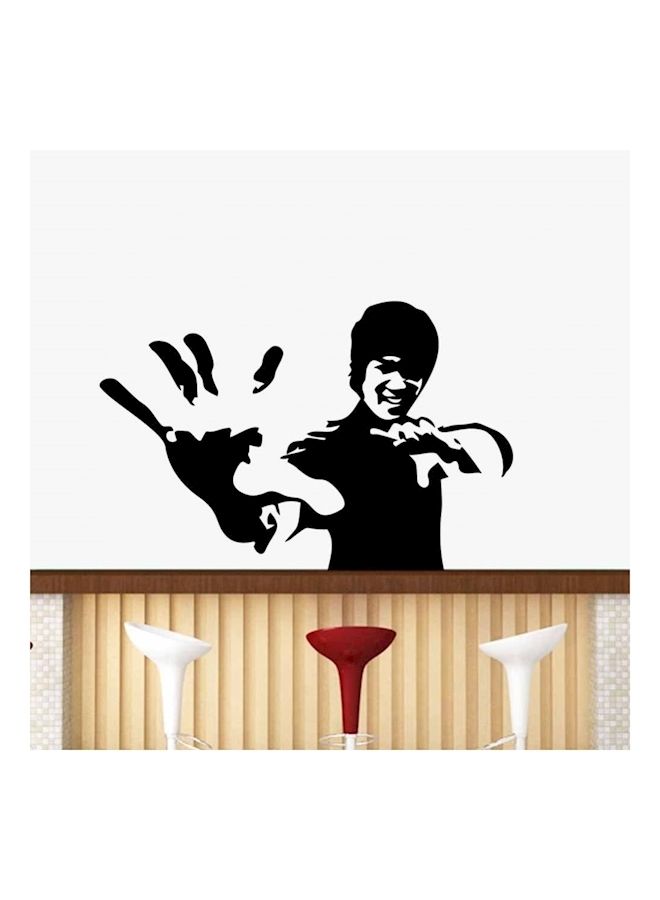 NIBEMINENT Bruce Lee Carved Wall Sticker - Image 3