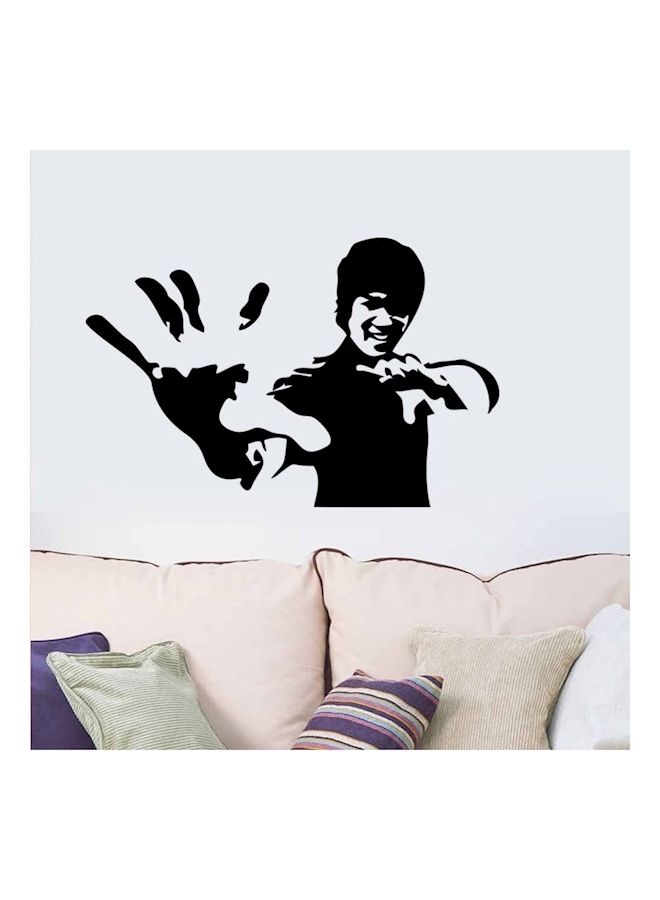 NIBEMINENT Bruce Lee Carved Wall Sticker - Image 2