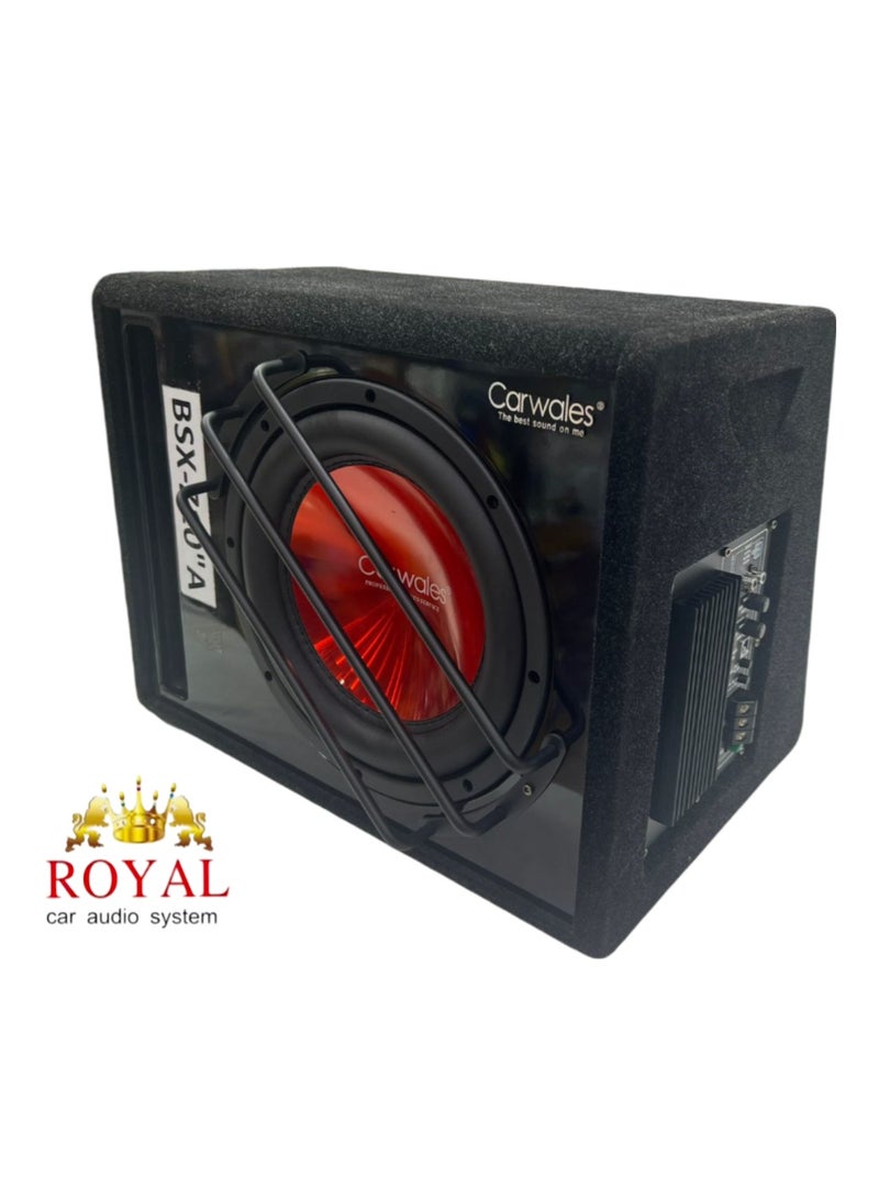CARWALES 900 Watts 10-inch Carwales Audio Speaker Subwoofer System For The Ultra Clear Sound, Big Bass and Sub-Bass, Big Power Car Subwoofer & Built-in Amplifier (13"x17"x12") (BSX-Z10A) (Black) - Image 2
