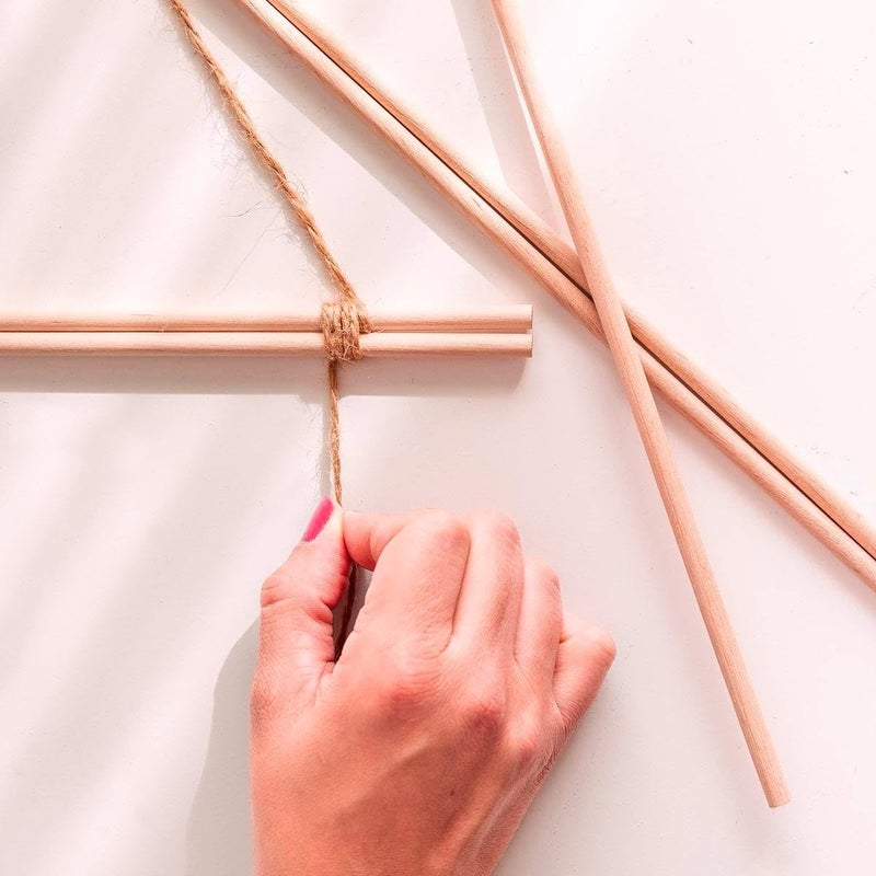 bloomax ® 20 قطعة قضبان دائرية خشبية (8 مم/24 بوصة) خشب صلب طبيعي غير مشغول، عصي حرفية دائرية، قضبان خشبية للحرف، قضبان خشبية للحرف اليدوية، قضبان دائرية فنية للحرف والهواة - Image 5