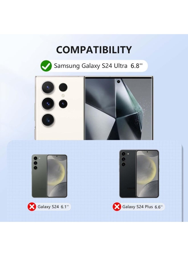دوسالا غطاء سائل من السيليكون رفيع وناعم لجوال Samsung Galaxy S24 Ultra بحجم 6.8 بوصة، غطاء خارجي بلا ألوان مع مظهر أملس، جودة عالية - Image 2