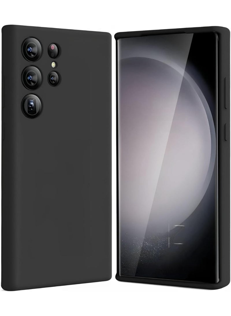 دوسالا غطاء سائل من السيليكون رفيع وناعم لجوال Samsung Galaxy S24 Ultra بحجم 6.8 بوصة، غطاء خارجي بلا ألوان مع مظهر أملس، جودة عالية - Image 1