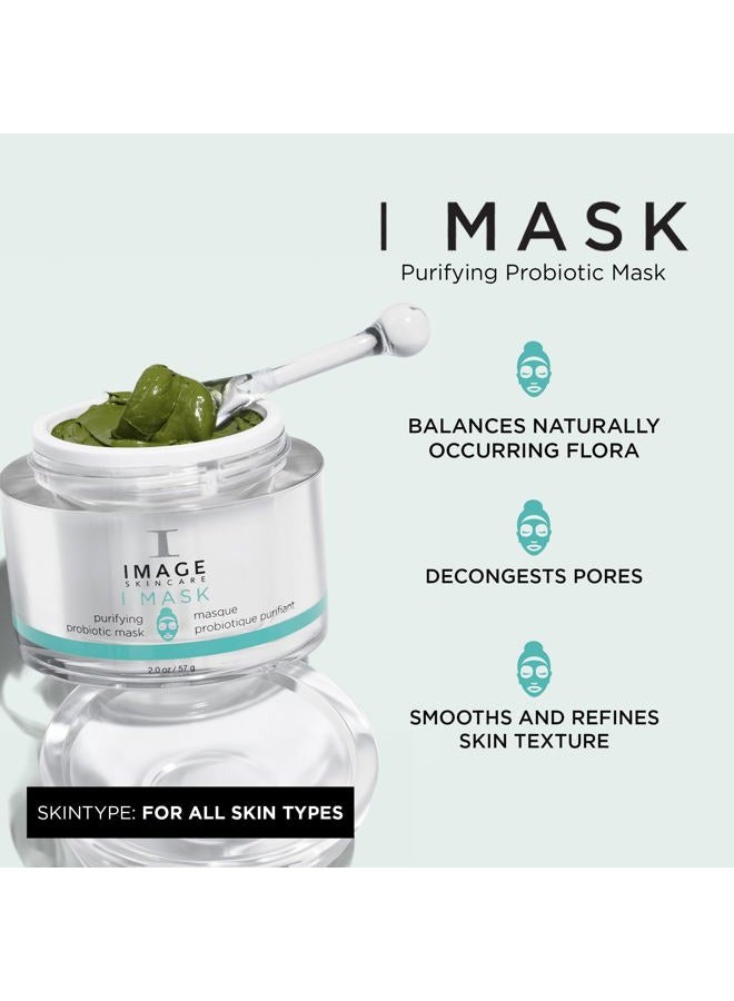 IMAGE SKINCARE , I MASK Purifying Probiotic Mask, Clay and Charcoal Facial Mask, Refine, Balance and Remove Impurities, 2 oz - Image 2