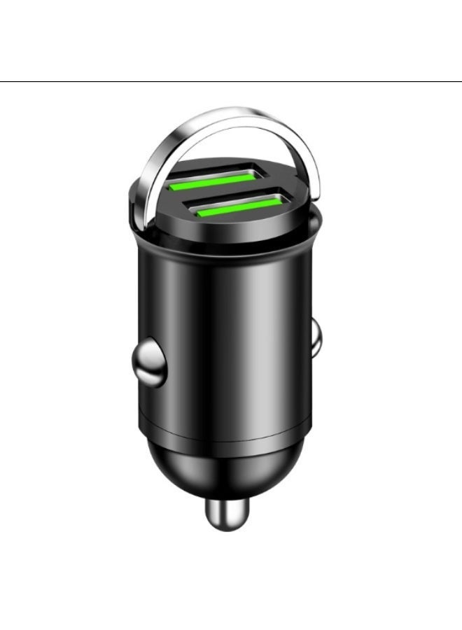 العييجة شاحن سيارة صغير بقوة 30 واط بمنفذين USB، ضمان سنة، قابس ولاعة سريع الشحن متوافق مع iPhone وXiaomi وHuawei وSamsung، شحن سريع وآمن للهاتف داخل السيارة 10500080 - Image 4