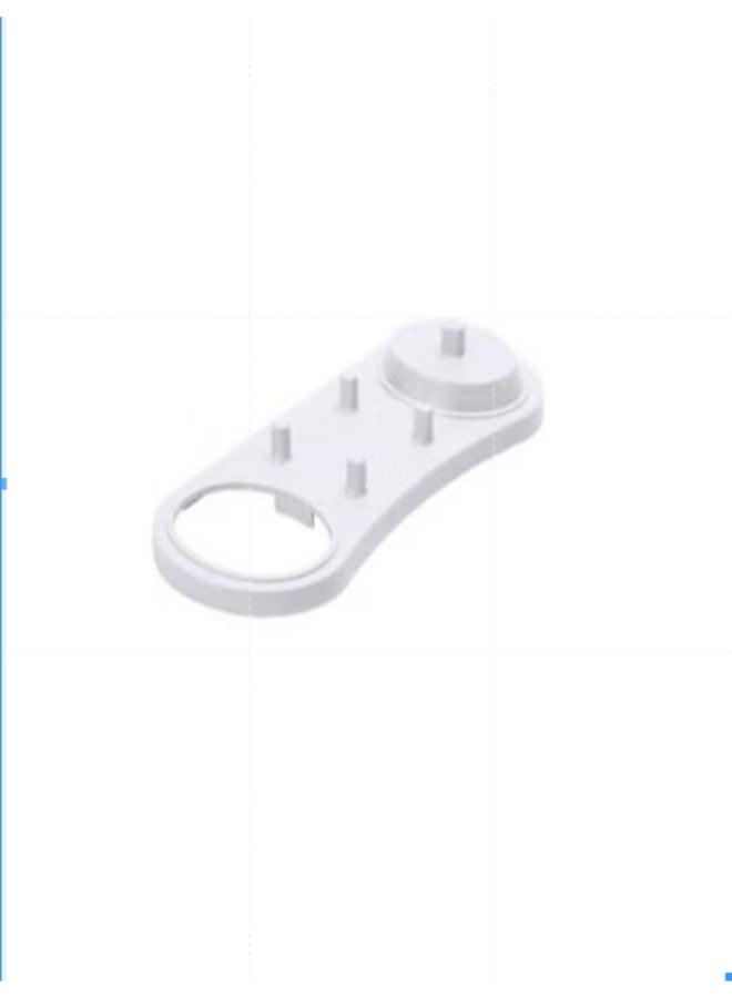 براون حامل شاحن فرشاة الأسنان الكهربائية باللون الأبيض 18.5 × 7.5 سم - Image 2