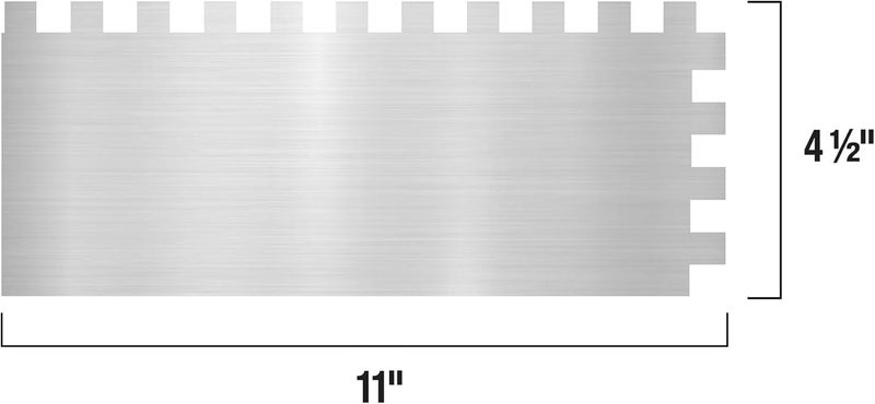 QEP مجرفة ستانلس ستيل بمقبض مريح مربعة الشقوق 1/2" x 1/2" x 1/2" - Image 5