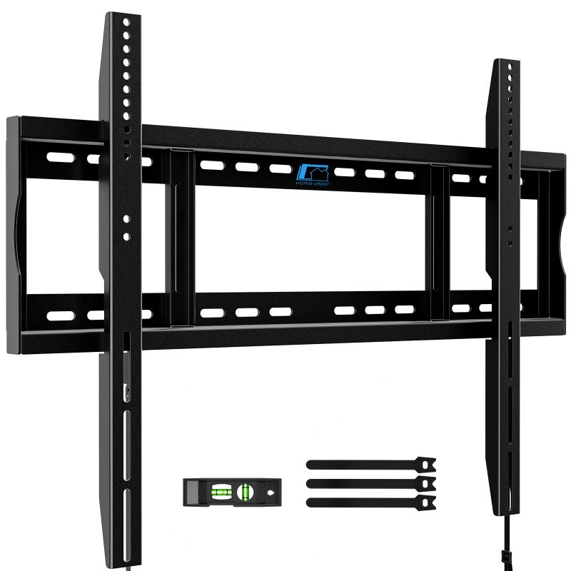 HOME VISION Heavy Duty Fixed TV Wall Mount Bracket for 48-120 Inch Extra Large Flat Screen Smart TVs, 264 Lbs Capacity, Max VESA 800x600 mm, Stud Spacing 12"-28", Low-Profile Flush Slim Design, HV8801 - Image 1