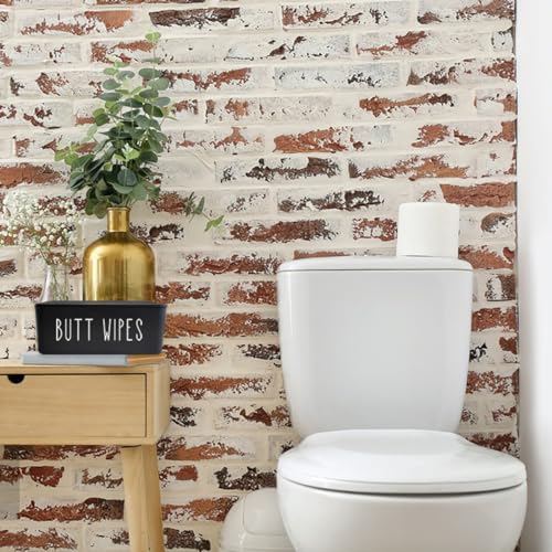 Moorfowl Butt Wipes Dispenser 7.28"" L * 4.80"" W * 2.75"" H,Flushable Wipes Dispenser for Bathroom Baby Wipes Container Diaper Wipe Holder, Black - Image 5
