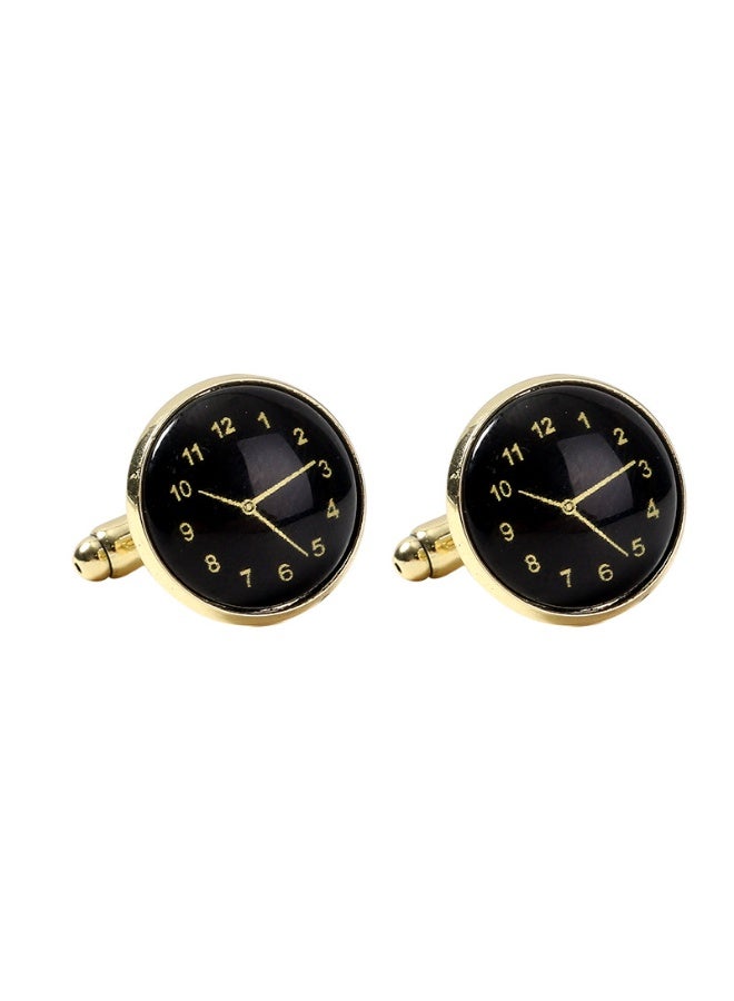Shougu High End Movement Silver Precision Watch Men's Cufflinks