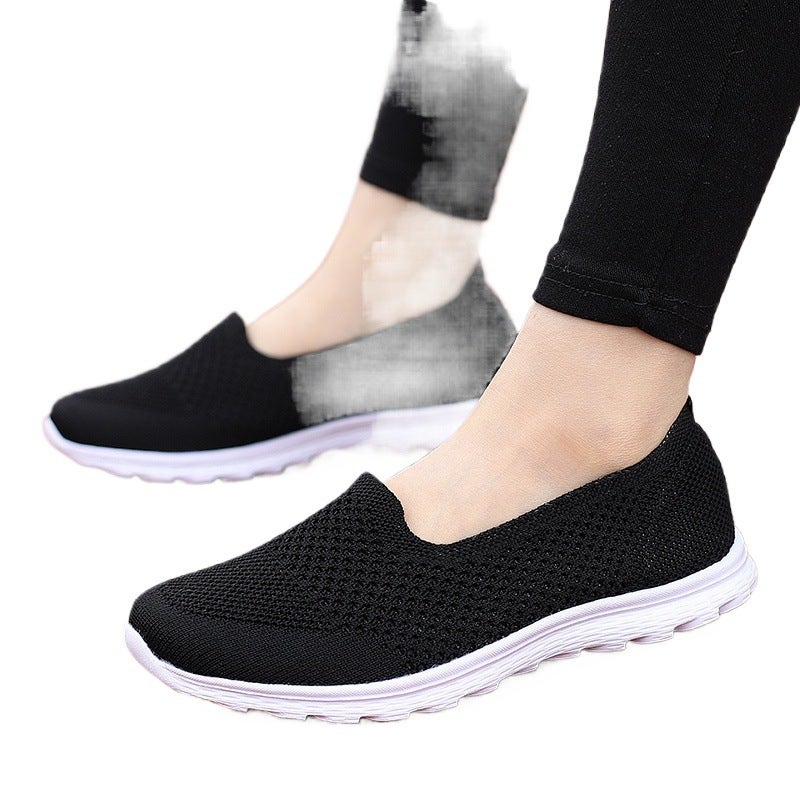 Plus Size Women'S Shoes 41-43 Summer Wide Fat Foot Cloth Shoes Mesh Mother Shoes Middle-Aged And Elderly Breathable Walking Shoes - Image 4