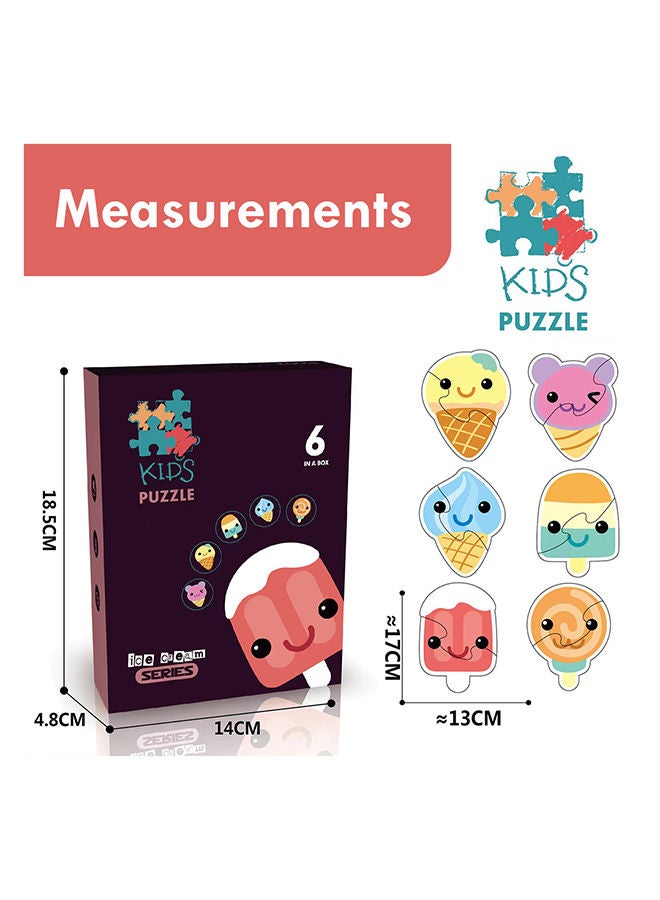 Little Story لعبة الألغاز التعليمية والممتعة 6 في 1 - آيس كريم - Image 4