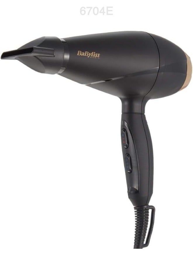 BaByliss Power Pro 2000 Hair Dryer, 2000 Watt - 6704E with 5 Years Warranty Black - Image 3
